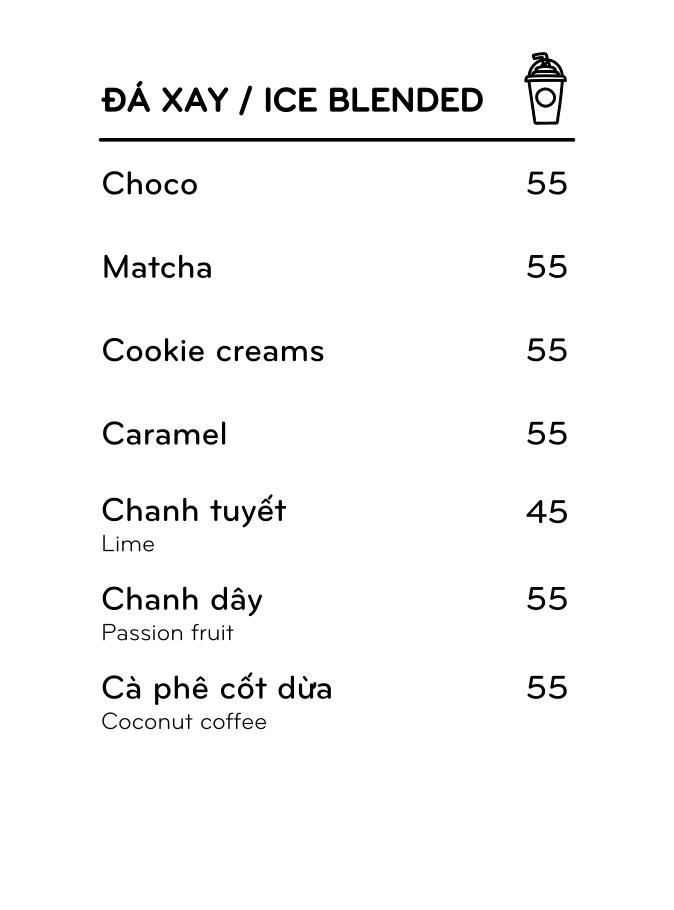 Menu Percent Coffee